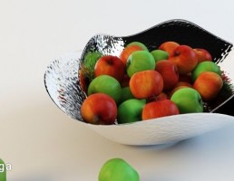 ظرف میوه + سیب
