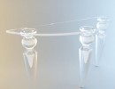 میز کنسول شیشه ایی
