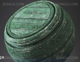 متریال تخته چوب سبز