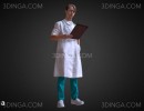 اسکن کاراکتر مرد دکتر