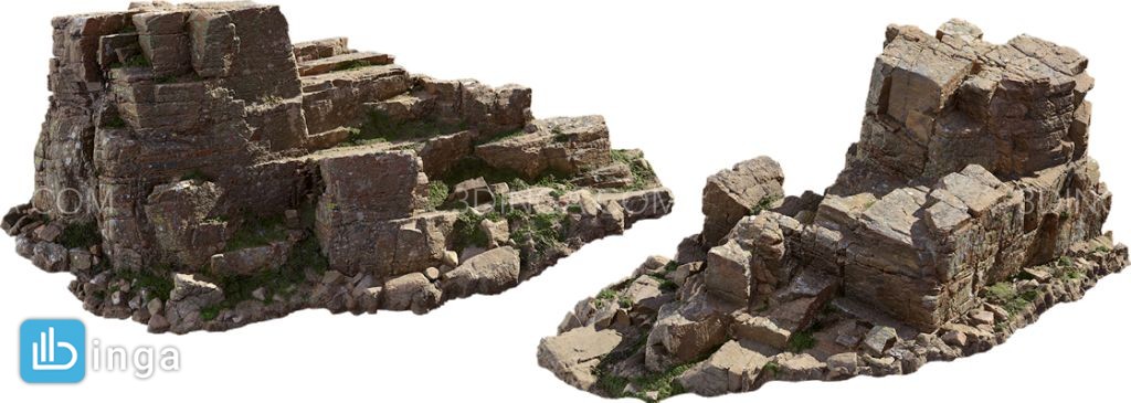 مدل سه بعدی صخره سنگ