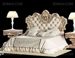 تخت خواب دونفره کلاسیک