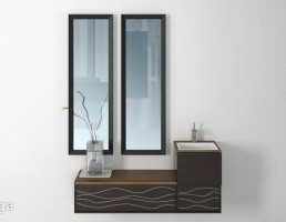 آینه + روشویی حمام