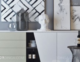 میز کنسول + ست تزیینی