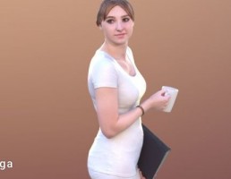 کاراکتر زن ایستاده