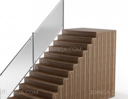 نرده کنار پله کلاسیک