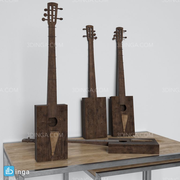 گیتار چوبی قدیمی