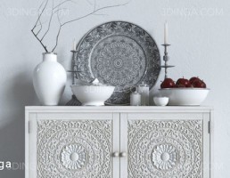 میز کنسول + ست دکوراسیون تزئینی