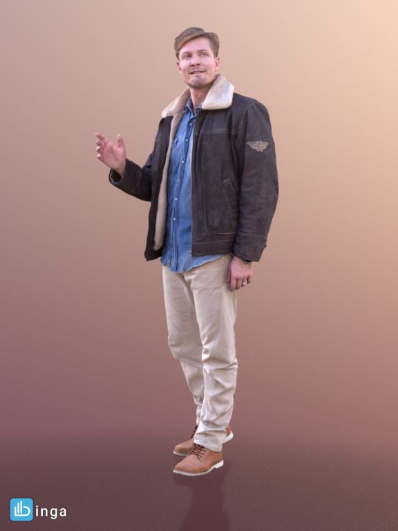 کاراکتر مرد درحال حرف زدن