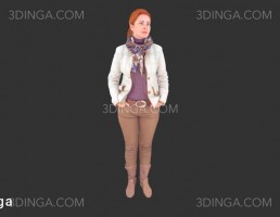 کاراکتر زن ایستاده