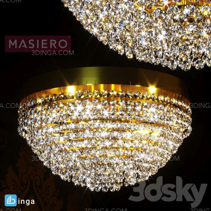 مدل سه بعدی لوستر کلاسیک