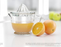 آبمیوه گیری دستی + آب پرتقال