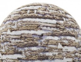 تکسچر جای رینگ های لاستیک با برف