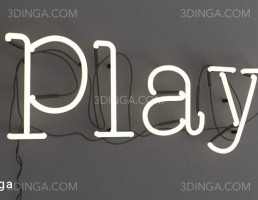حروف نئونی Play