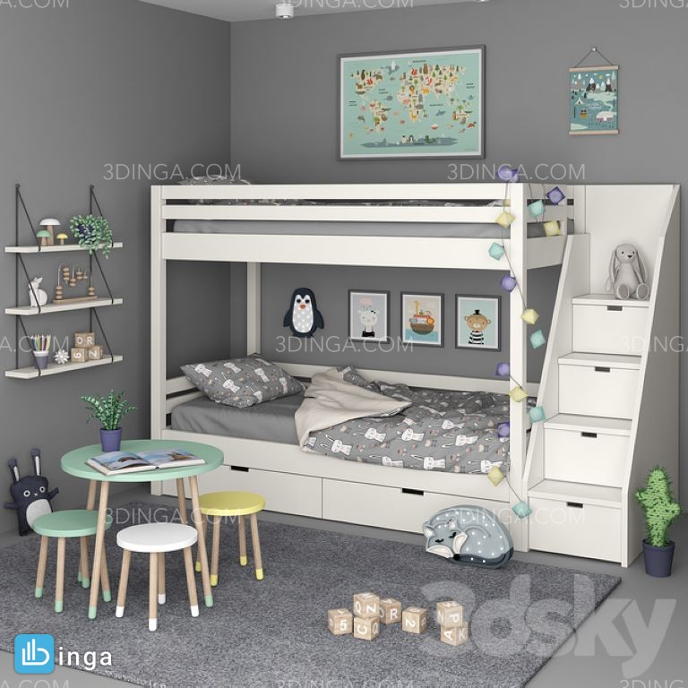 تخت خواب دو طبقه کودک