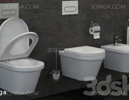 توالت فرنگی + بیده