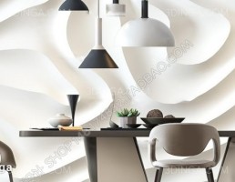 مدل سه بعدی میز و صندلی ناهارخوری