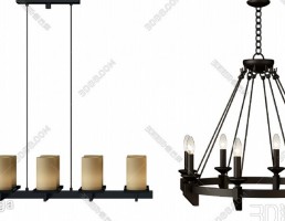 مدل سه بعدی لامپ آویز