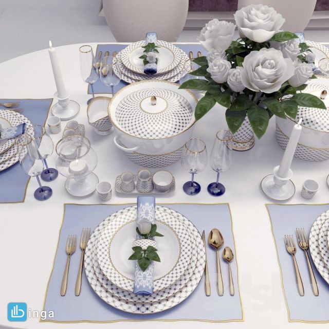 میز غذا + سرویس پذیرایی کلاسیک