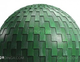 تکسچر سقف چوبی سبز
