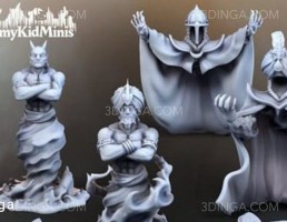 مجموعه کاراکتر قدرتمند و جادویی برای چاپ سه بعدی