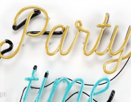 حروف نئونی Party time