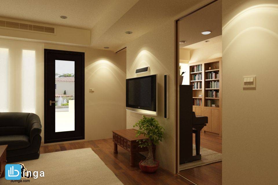 صحنه اتاق نشیمن