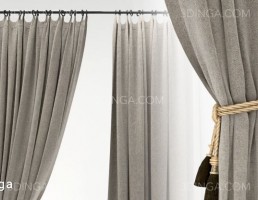 مدل سه بعدی پرده کلاسیک
