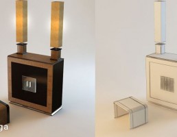 میز کنسول + آباژور
