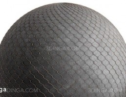 تکسچر دیوار قهوه ای با قاب فلزی