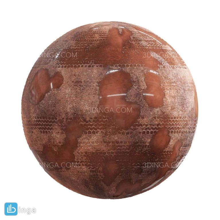 تکسچر جاده خاکی با گودال