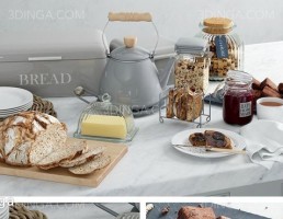 مدل سه بعدی وسایل آشپزخانه