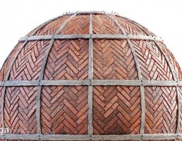 تکسچر دیوار آجری با چوب