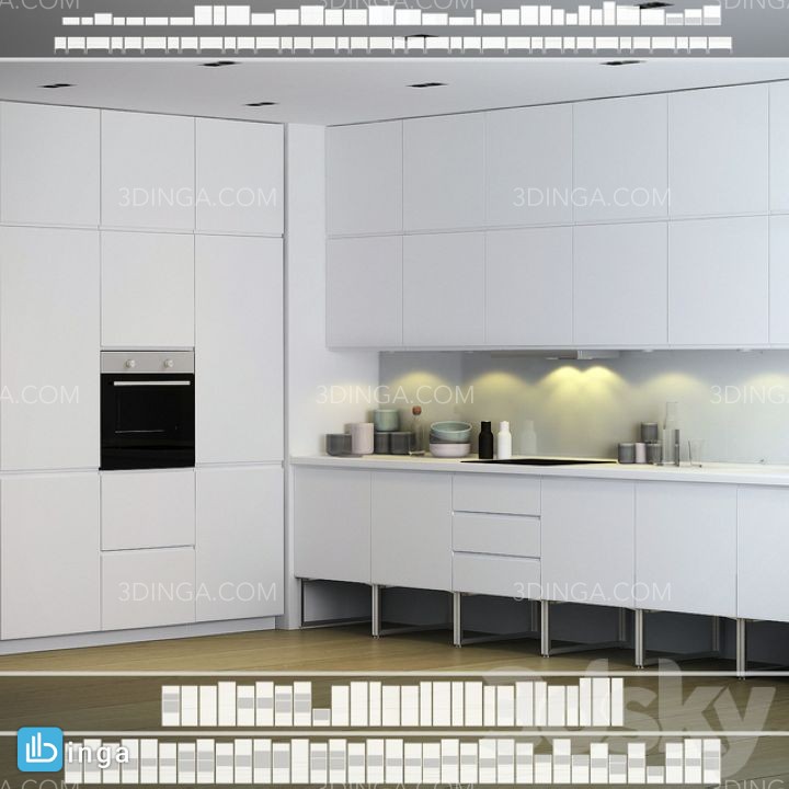 کابینت + وسایل آشپزخانه