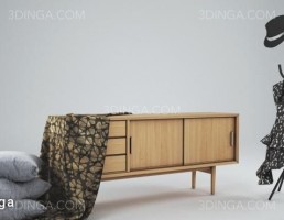 میز کنسول + رخت آویز لباس