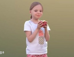 کاراکتر بچه ایستاده