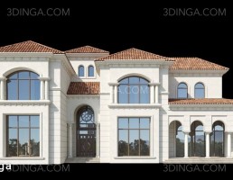 نمای بیرونی ویلای کلاسیک