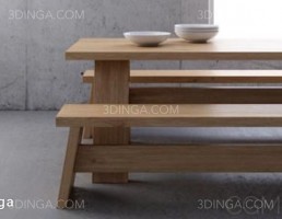میز و صندلی چوبی