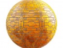 تکسچر دیوار سفینه نارنجی فضایی