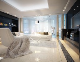 صحنه داخلی آپارتمان مدرن
