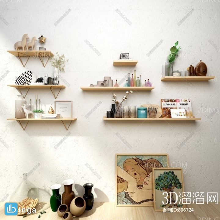 ست اشیاء تزئینی دیوار