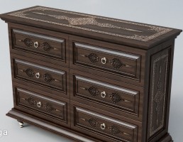 دراور چوبی کلاسیک