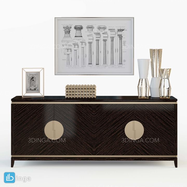 میز کنسول + ست تزیینی