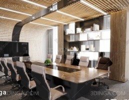 صحنه داخلی اتاق کنفرانس مدرن