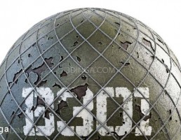 تکسچر کلاه ایمنی فلزی سبز