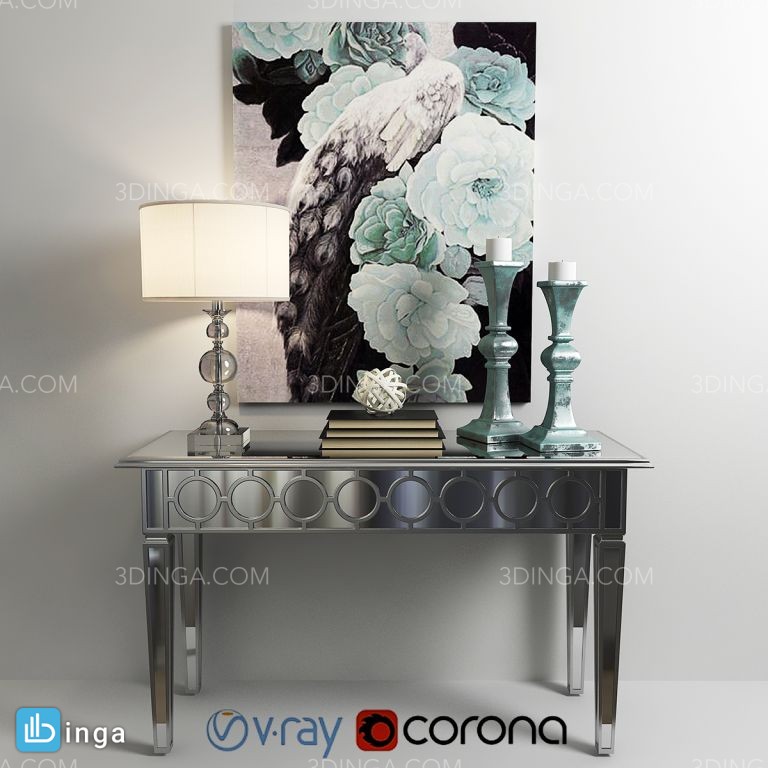 آینه + کنسول کلاسیک