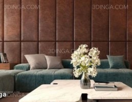 صحنه داخلی اتاق نشیمن برای اسکچاپ
