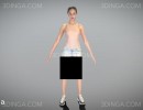 کاراکتر دختر ایستاده