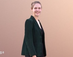 کاراکتر زن ایستاده
