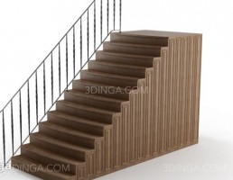 نرده کنار پله کلاسیک